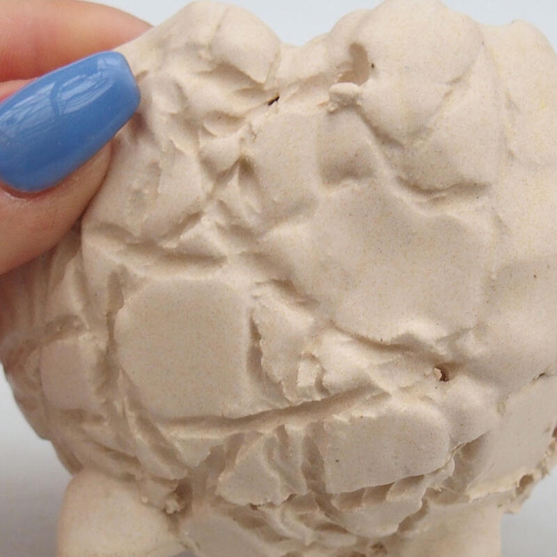 Keramisch Schelp 9 x 9 x 7 cm , kleur beige