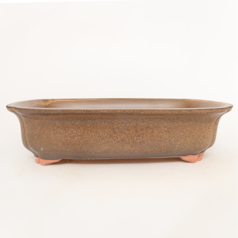 Keramische schaal  24 x 17 x 6 cm, kleur bruin
