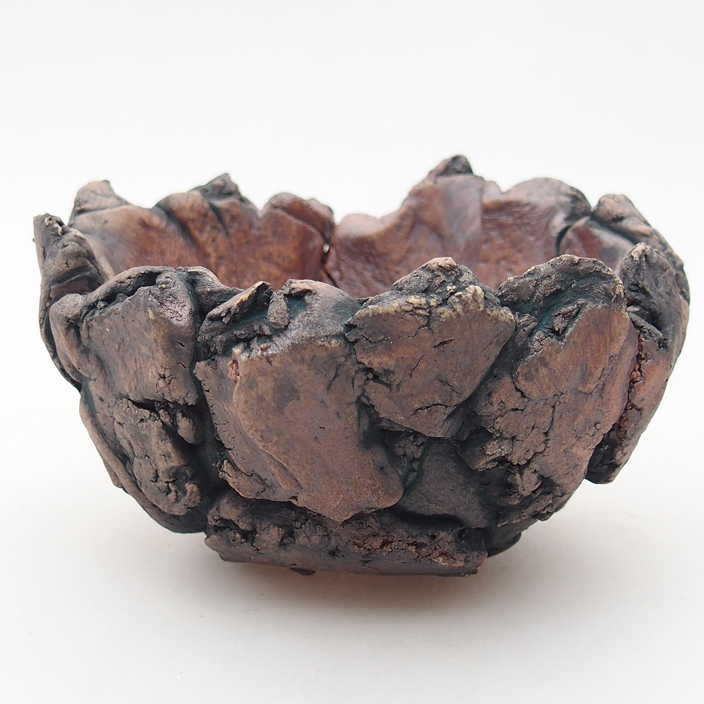 Keramisch Schelp 9,5 x 9 x 6 cm , kleur groen