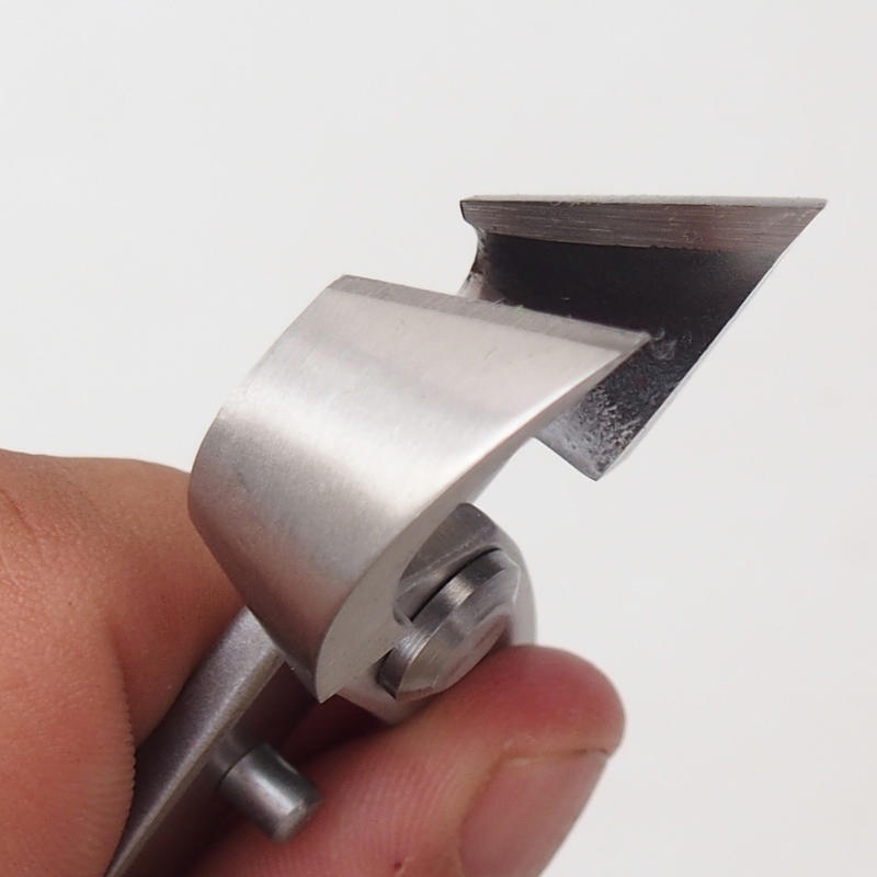 Schuine holle tang 180 mm - roestvrij staal