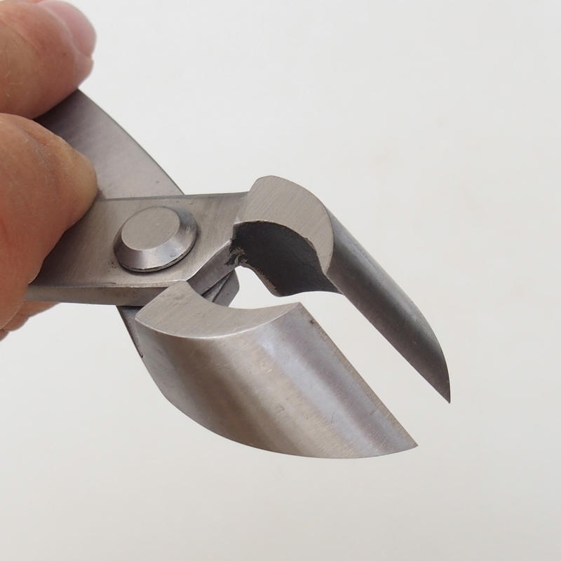 Schuine holle tang 210 mm - roestvrij staal