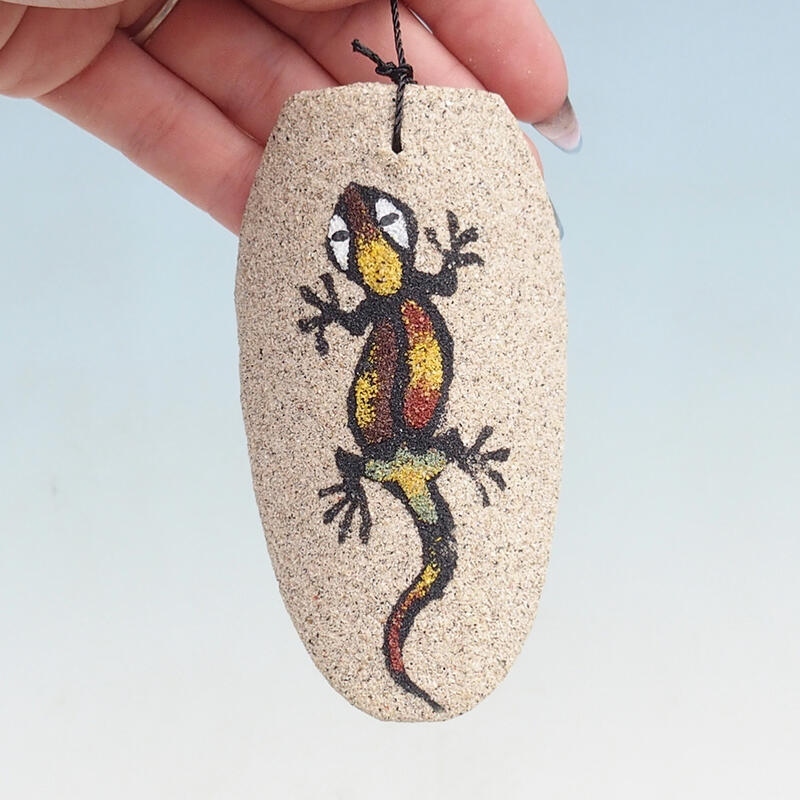 Metalen klokkenspel cilinder hagedis 110 cm