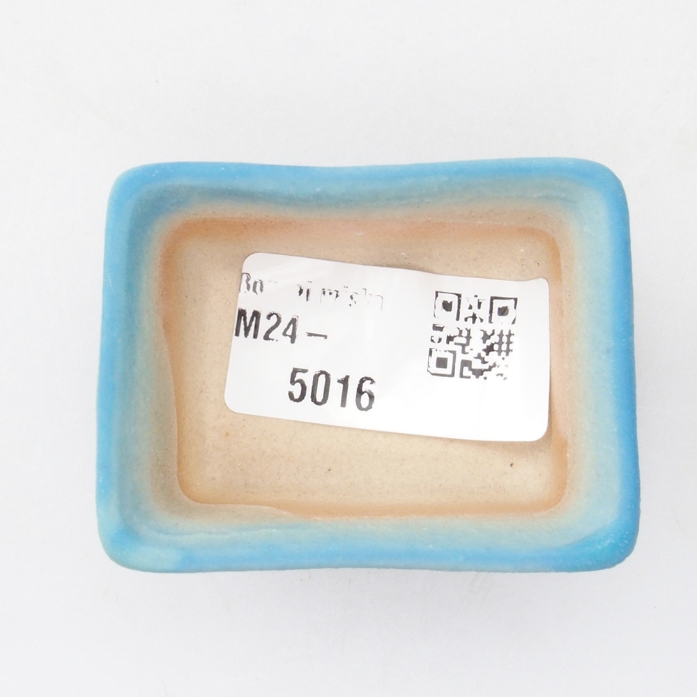 Mini bonsaischaal 5,5 x 4 x 2,5 cm, kleur blauw