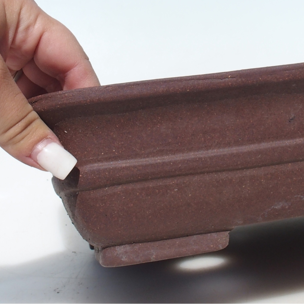 Bonsaischaal 30 x 24 x 7,5 cm berken bruin