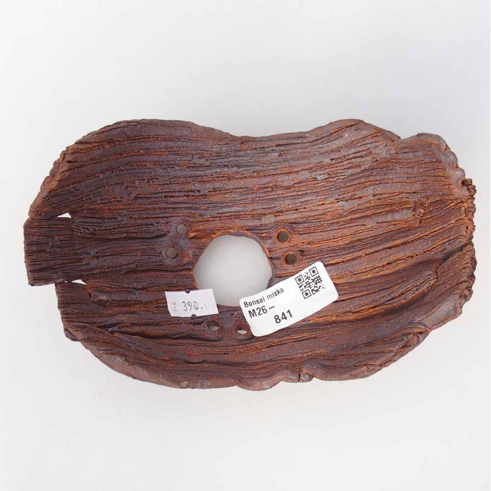 Keramisch Schelp 16 x 10,5 x 8,5 cm , kleur bruin