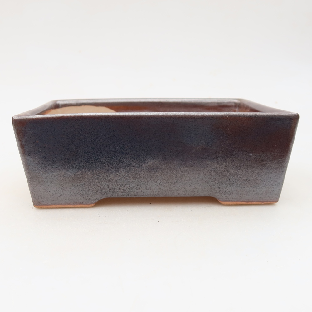 Keramische bonsaipot 16 x 11,5 x 5,5 cm, kleur bruin