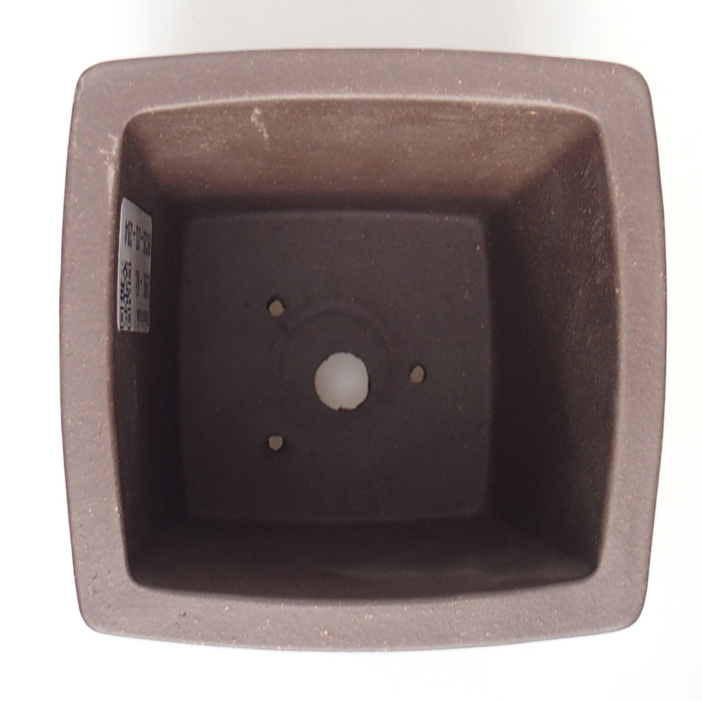 Kom 9 x 9 x 10 cm bruin