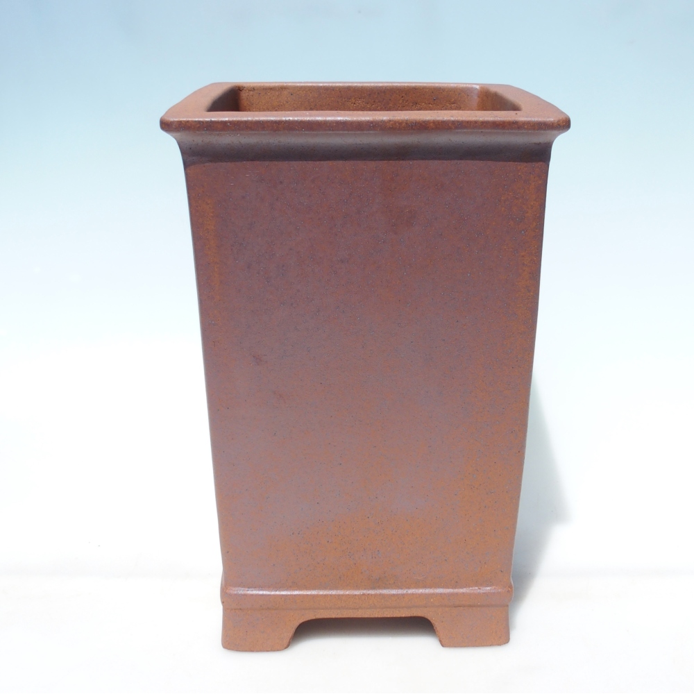 Schaal 21,5 x 21,5 x 32 cm bruin - UITSLUITEND PERSOONLIJK AFHALEN OF PALLETVERVOER