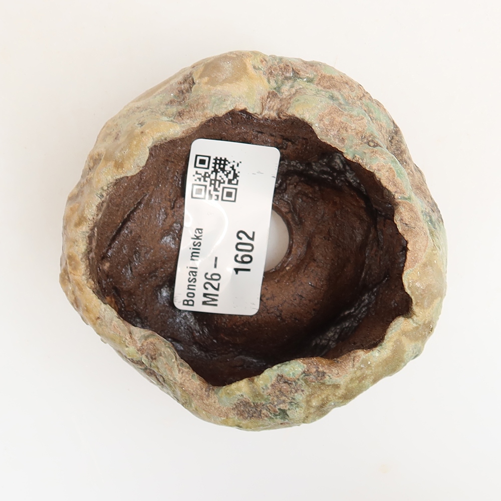 Keramische schaal  6 x 5 x 5,5 cm , kleur groen