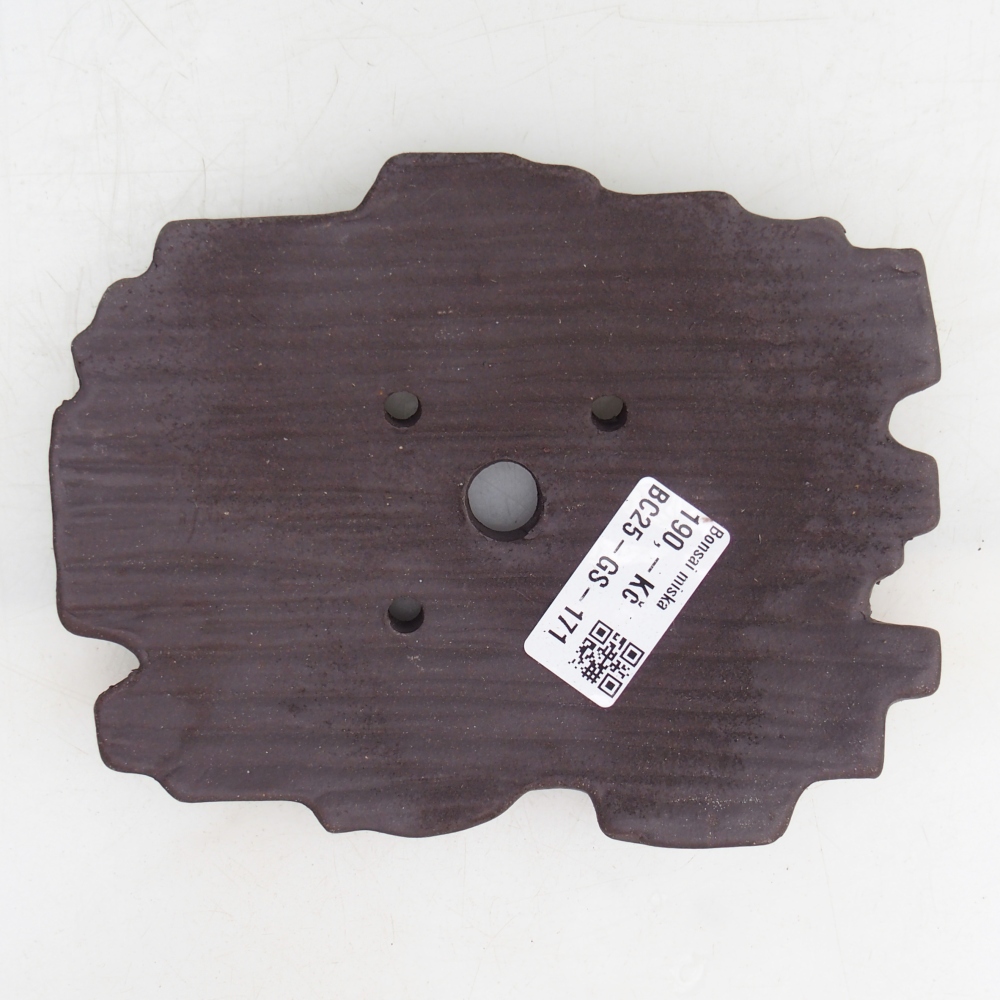 Keramische schaal 16 x 12 x 3 cm , kleur bruin