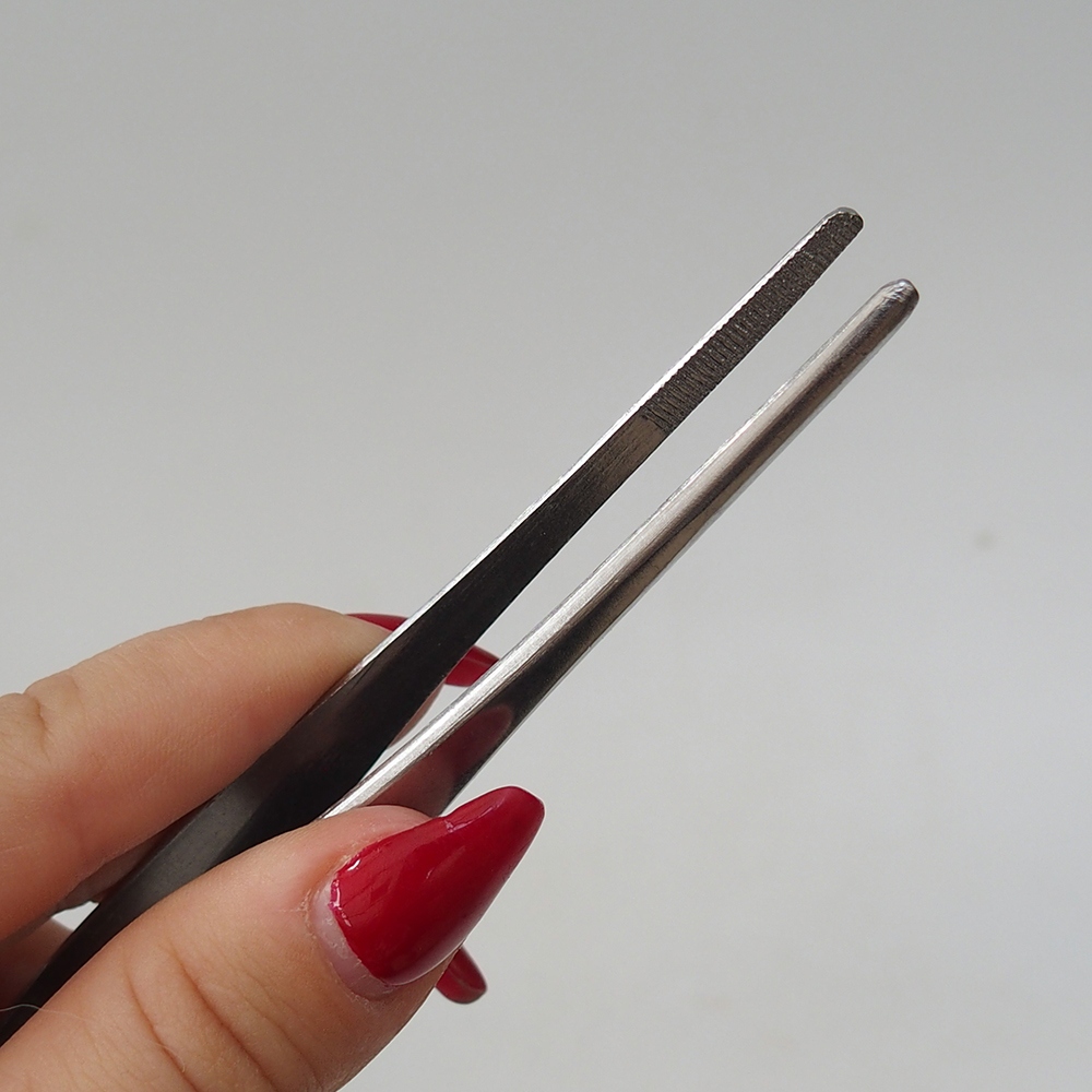 Pincet en grijper 22 cm - roestvrij staal