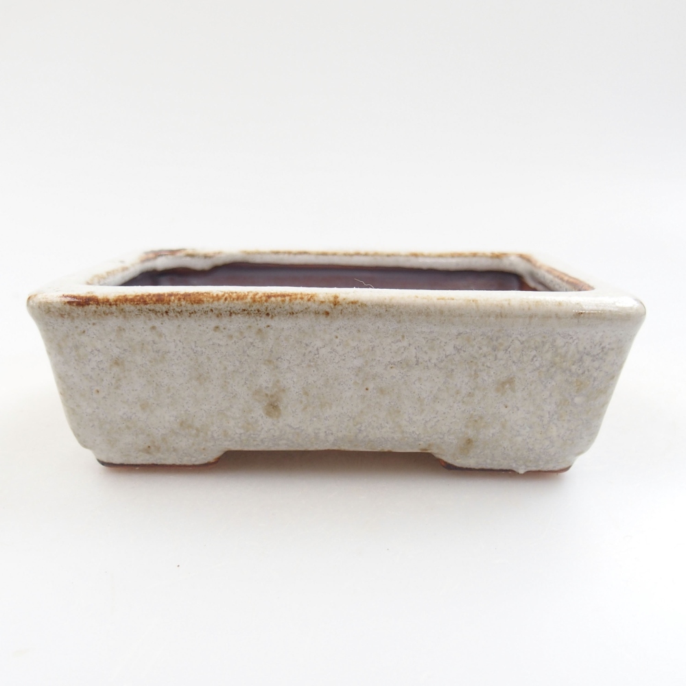 Bonsaischaal van keramiek 22 x 17 x 5 cm, groen