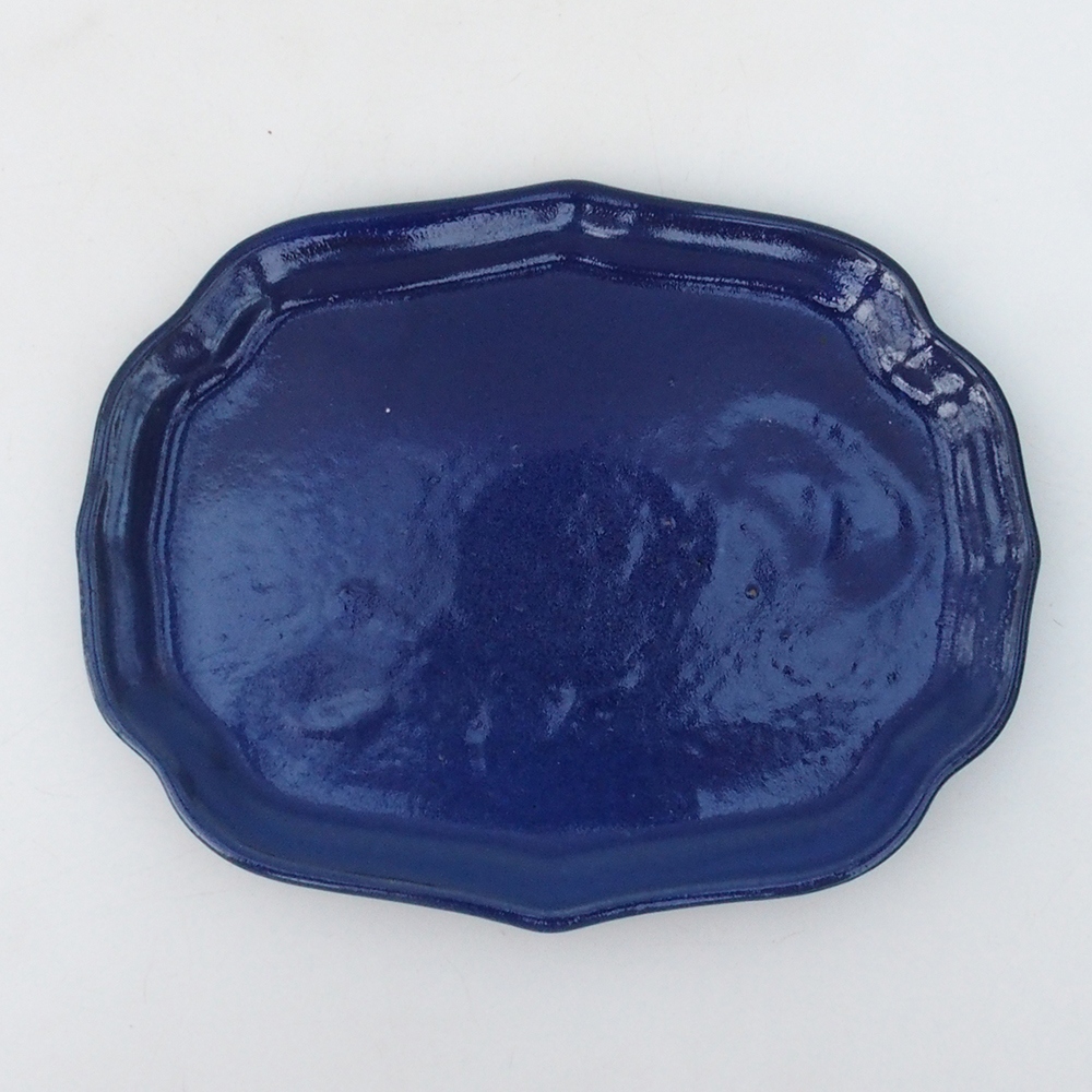 Keramische kom H51 -18,5 x 14,5 x 1 cm - blauw