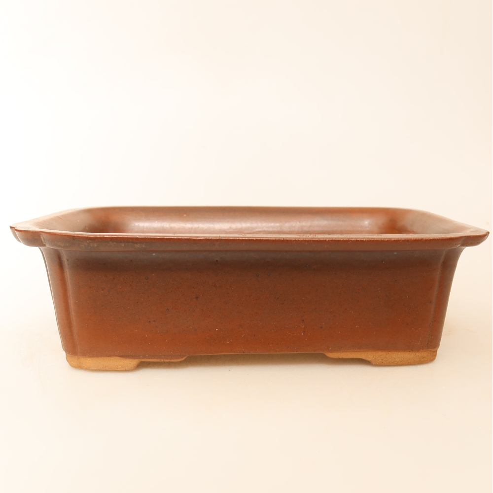 Keramische schaal  20 x 15,5 x 5,5 cm, kleur bruin