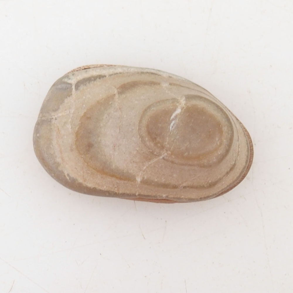 Suiseki - Steen met DAI (houten basis)