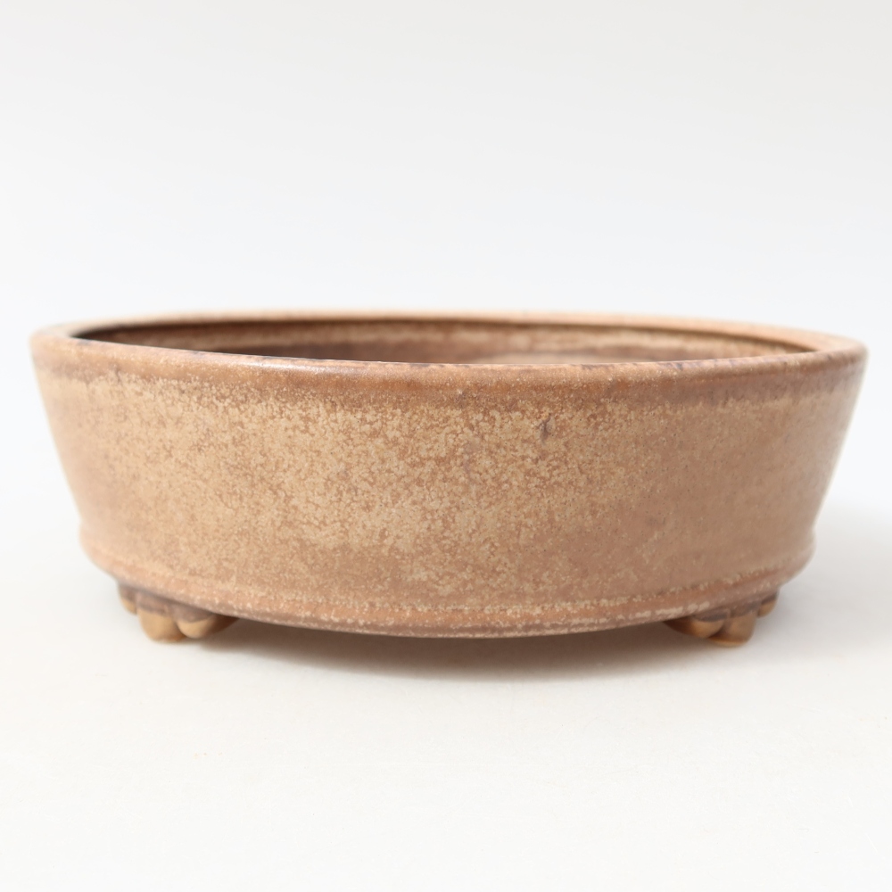 Bonsaischaal van keramiek 15,5 x 15,5 x 5 cm, roze