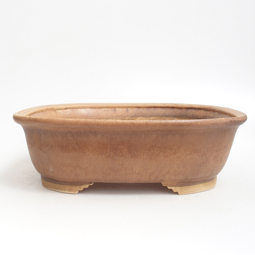 Bonsaischaal van keramiek 25 x 21 x 7,5 cm, roze