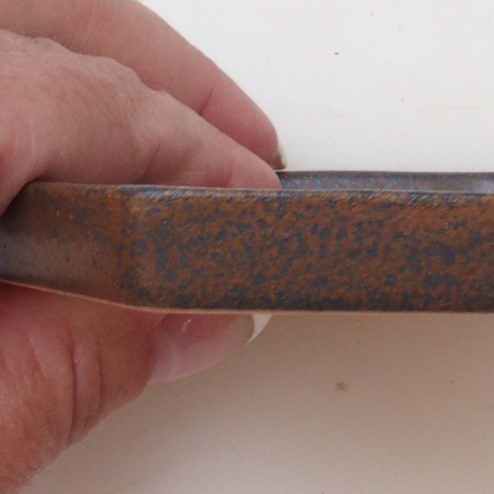 Bonsai zeshoek D3 - 11 x 9,5 x 1 cm - bruin