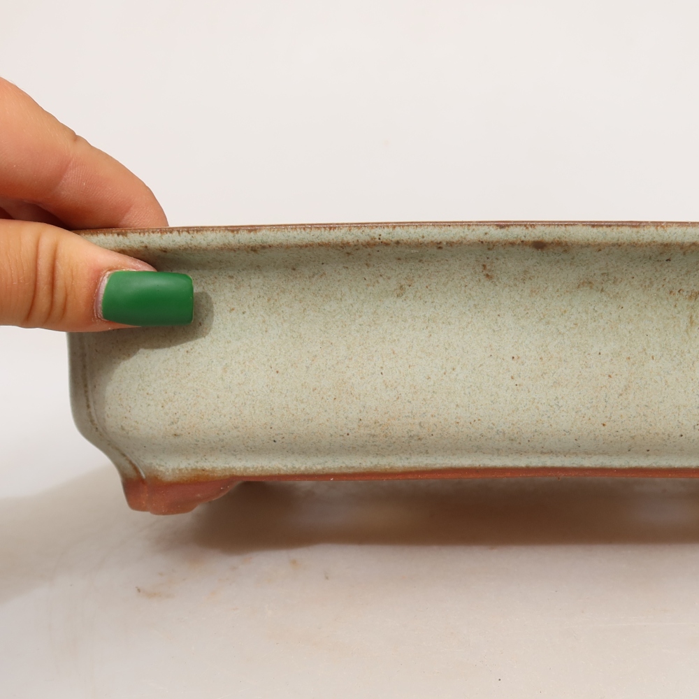Keramische schaal  24 x 17 x 6 cm, kleur: beige