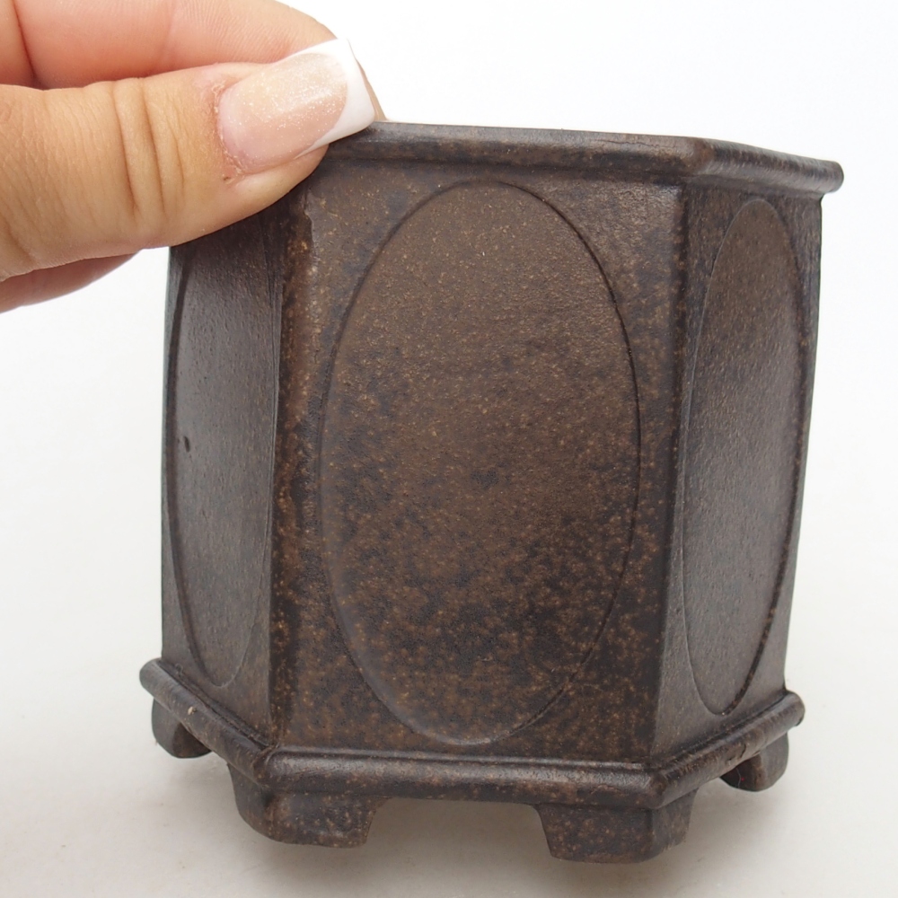 Schaal 10 x 9 x 9,5 cm bruin oker