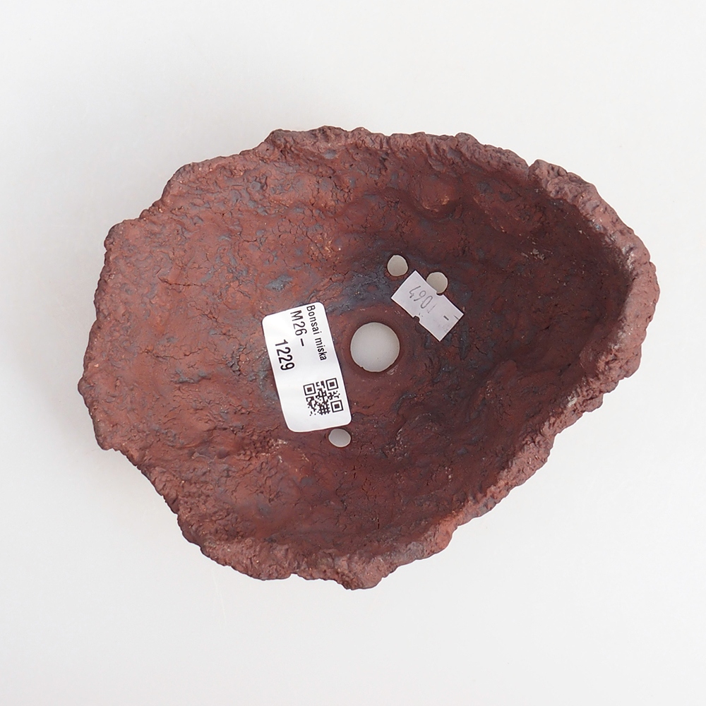 Keramisch Schelp 13 x 11,5 x 10,5 cm , kleur bruin