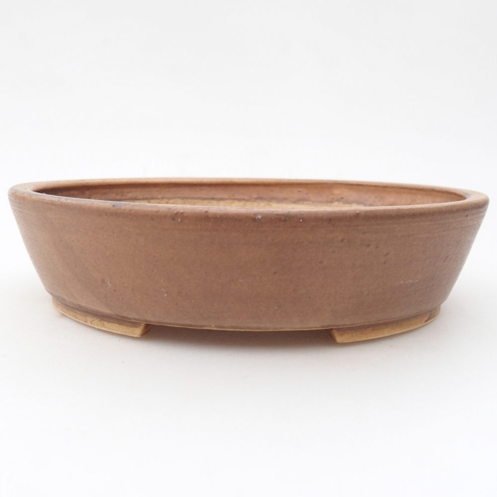 Bonsaischaal van keramiek 18,5 x 16,5 x 4,5 cm, roze