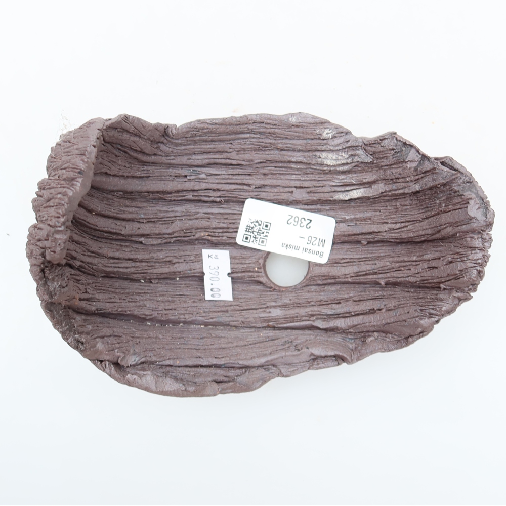 Keramische schaal  15 x 11 x 14 cm, kleur bruin