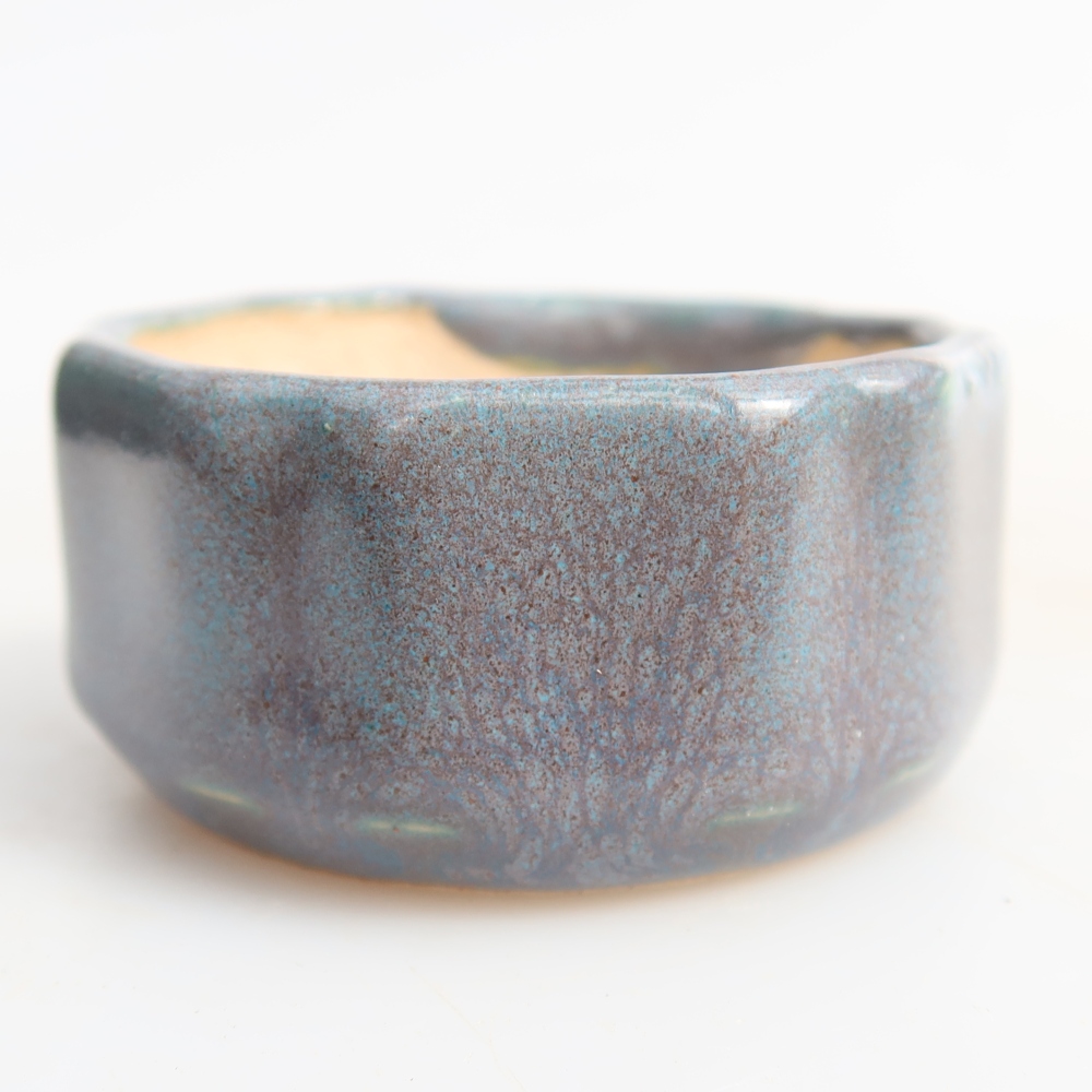 Keramische bonsaischaal 5 x 5 x 2,5 cm, kleur grijs