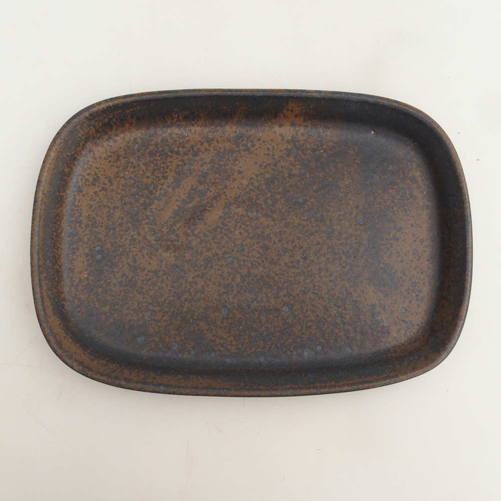 Keramische kom H25 - 20,5 x 14,5 x 1,5 cm - bruin