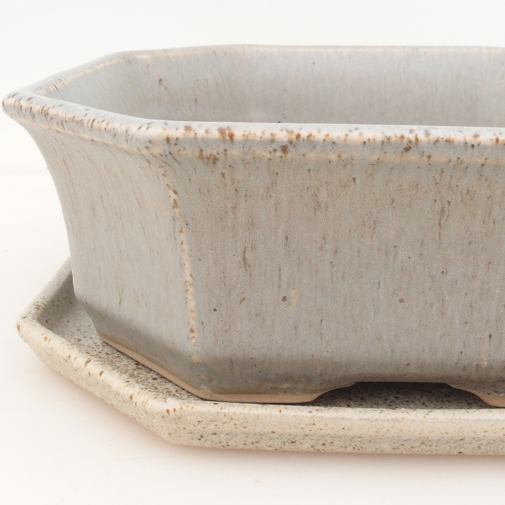 Bonsai kom + schotel H14 - beige