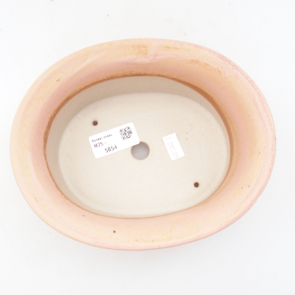 Bonsaischaal van keramiek 22 x 17 x 5 cm, groen