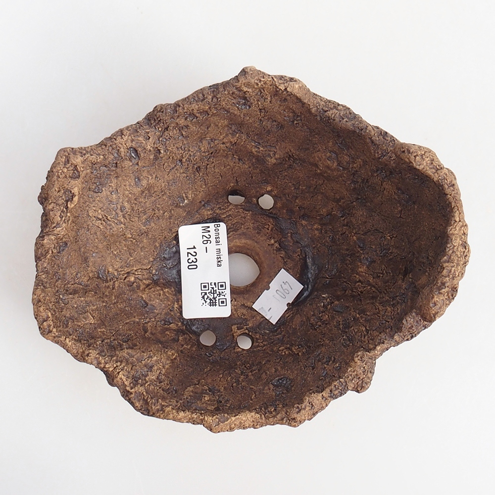 Keramisch Schelp 13,5 x 12 x 11,5 cm , kleur bruin