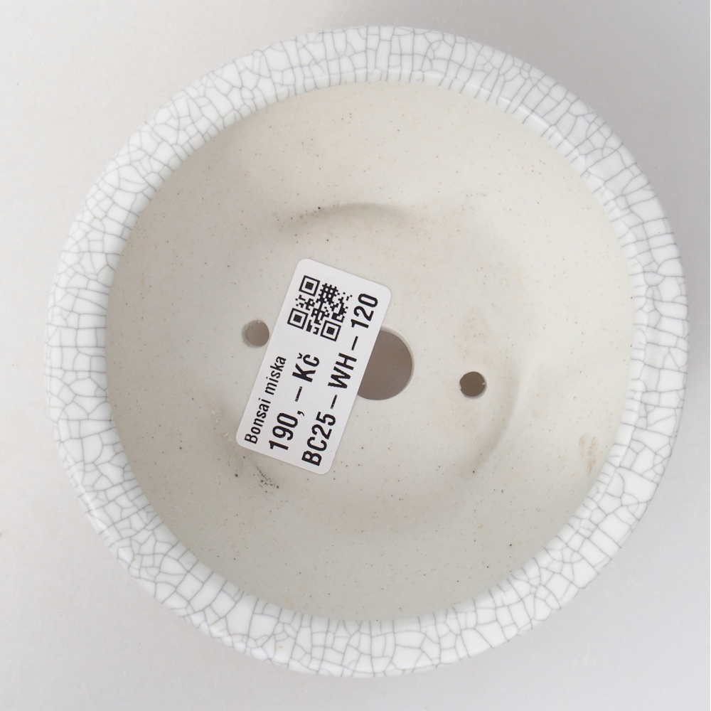 Bonsaischaal van keramiek 11,5 x 11,5 x 4,5 cm, raku kleur