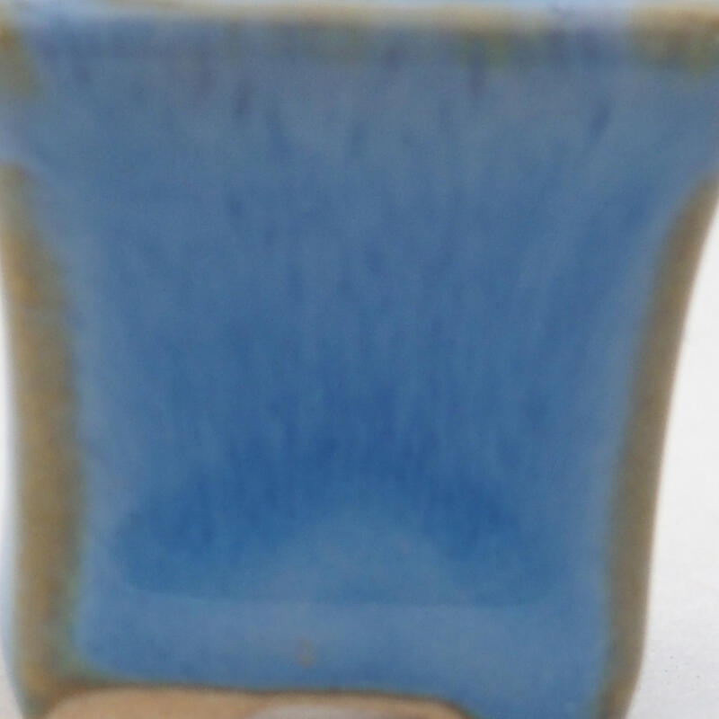 Mini bonsaischaal 2,5 x 2,5 x 2,5 cm, kleur blauw