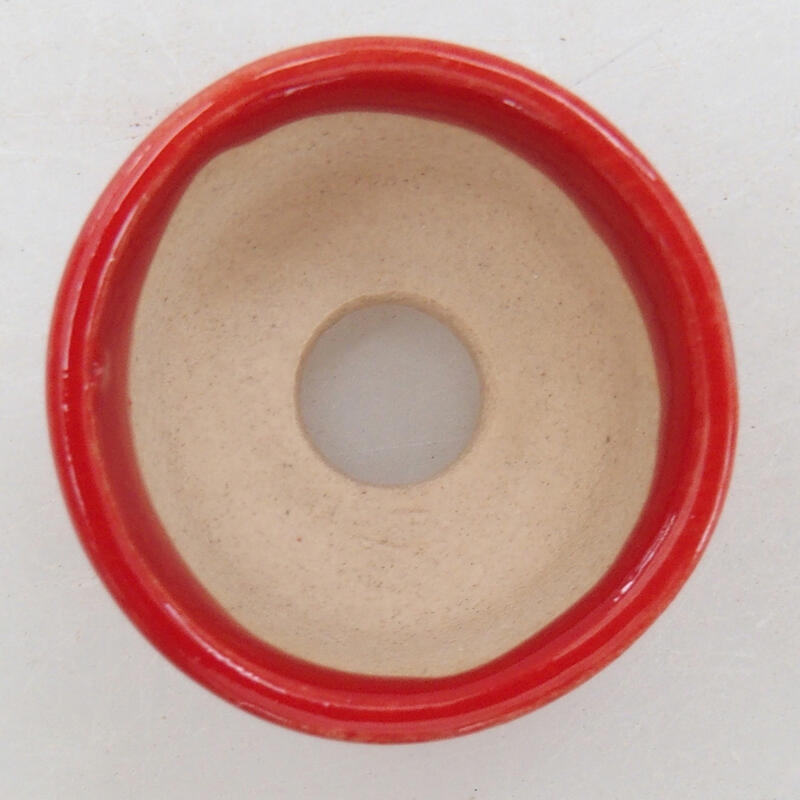 Mini bonsaischaal 2,5 x 2,5 x 2 cm, kleur rood
