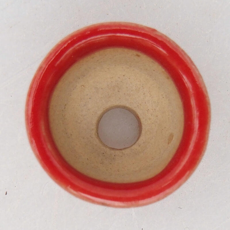 Mini bonsaischaal 2 x 2 x 1,5 cm, kleur rood