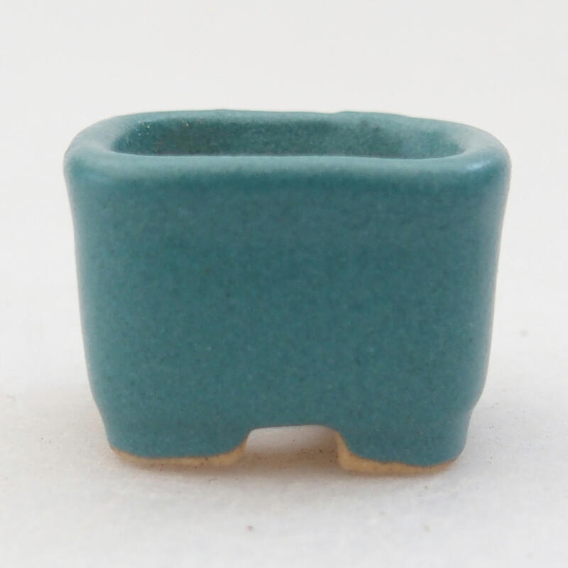 Mini bonsaischaal 2 x 2 x 1,5 cm, kleur blauw