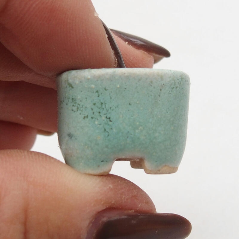 Mini bonsaischaal 2 x 2 x 1,5 cm, groen