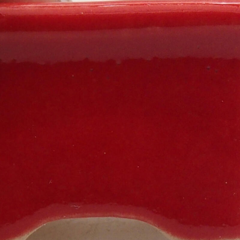 Mini bonsaischaal 3,5 x 2,5 x 2 cm, kleur rood