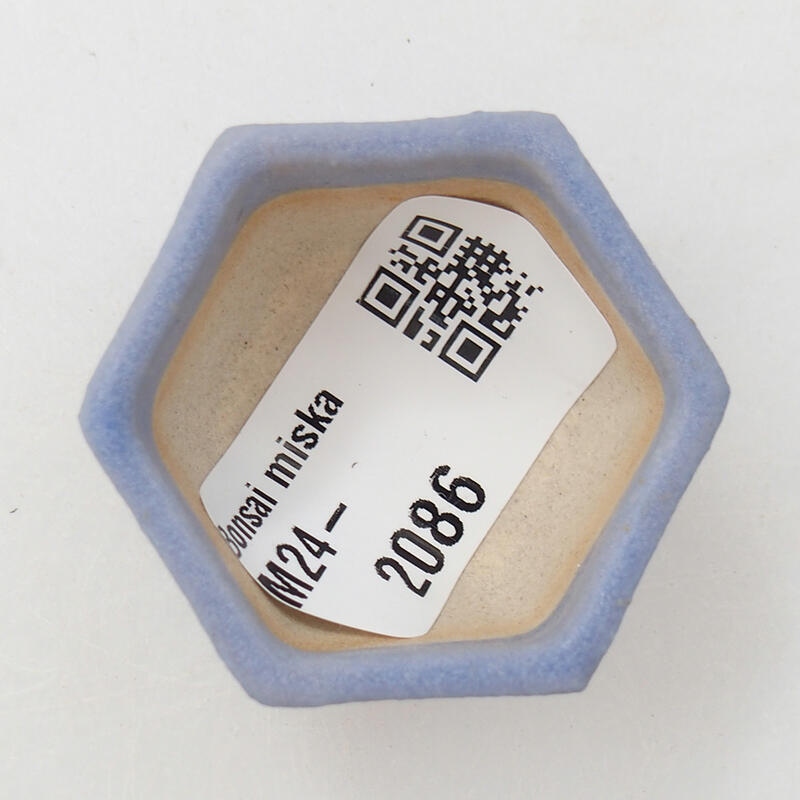 Mini bonsaischaal 3,5 x 3,5 x 2,5 cm, kleur blauw