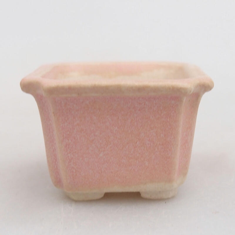 Mini bonsaischaal 3,5 x 3,5 x 2,5 cm, roze