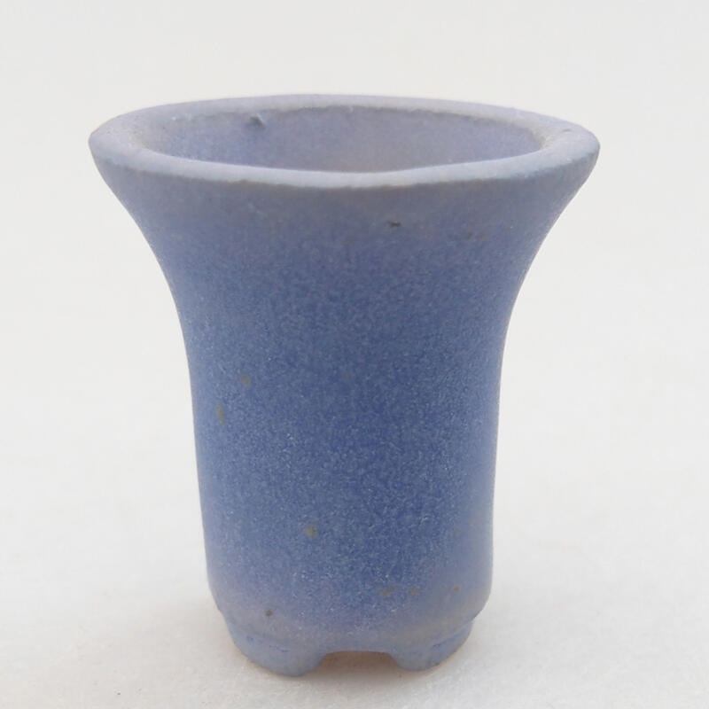Mini bonsaischaal 3,5 x 3,5 x 3,5 cm, kleur blauw