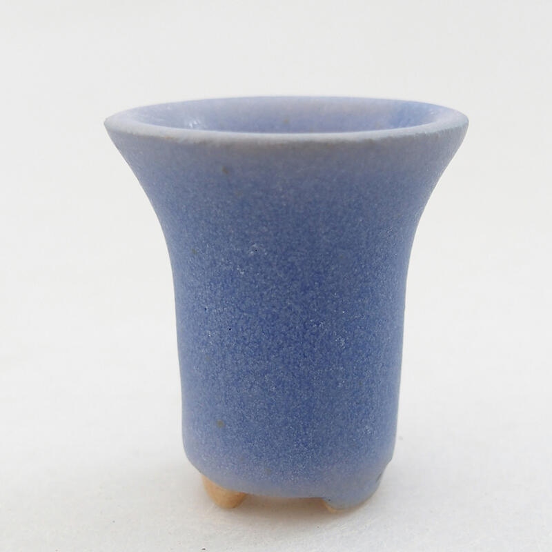 Mini bonsaischaal 3,5 x 3,5 x 3,5 cm, kleur blauw
