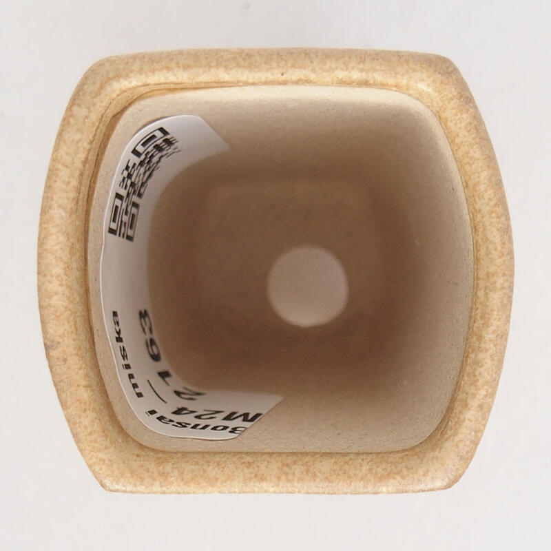 Mini bonsaischaal 3,5 x 3,5 x 5,5 cm, bruin