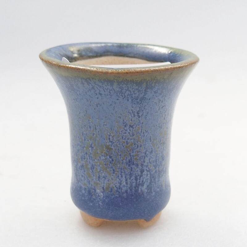 Mini bonsaischaal 3 x 3 x 3,5 cm, kleur blauw