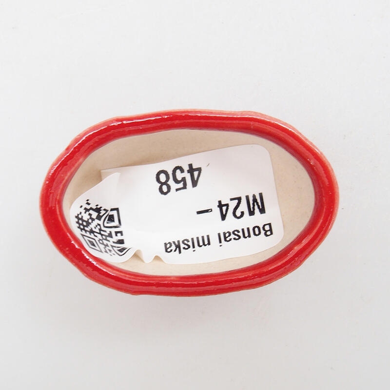 Mini bonsaischaal 4,5 x 3 x 2 cm, kleur rood