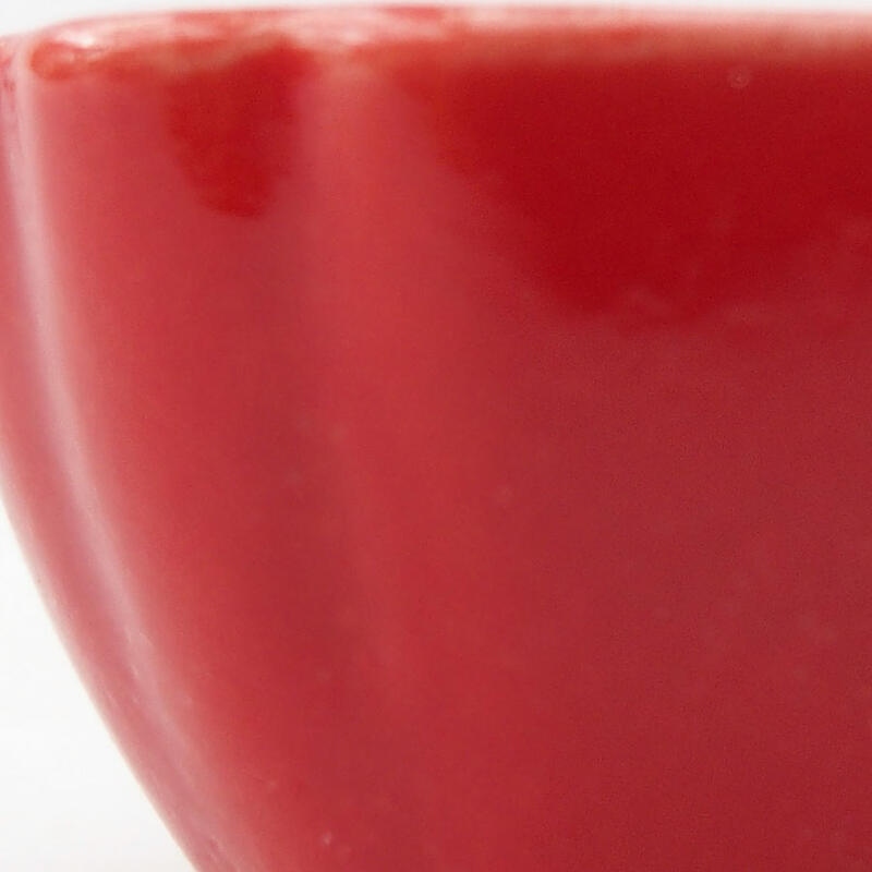 Mini bonsaischaal 4,5 x 4,5 x 2,5 cm, kleur rood