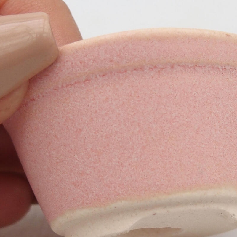 Mini bonsaischaal 4,5 x 4,5 x 2,5 cm, roze