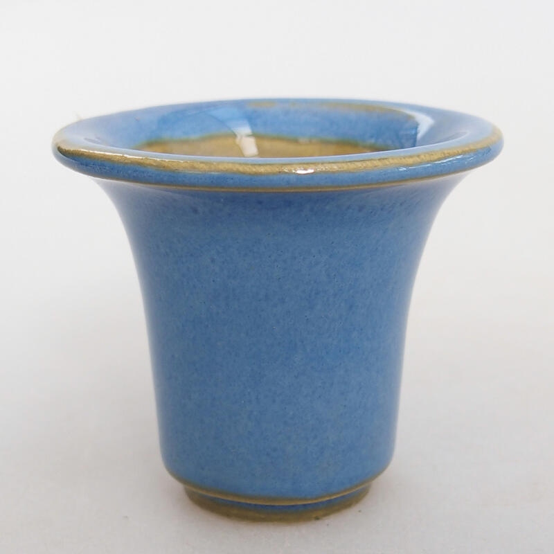 Mini bonsaischaal 4,5 x 4,5 x 4 cm, kleur blauw