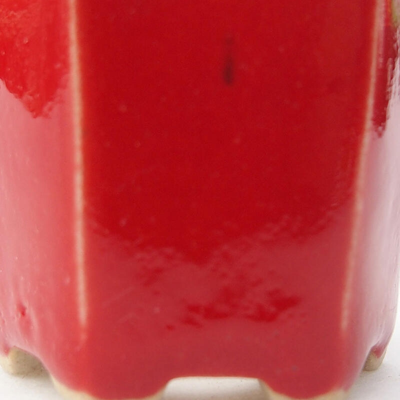 Mini bonsaischaal 4,5 x 4 x 3,5 cm, kleur rood